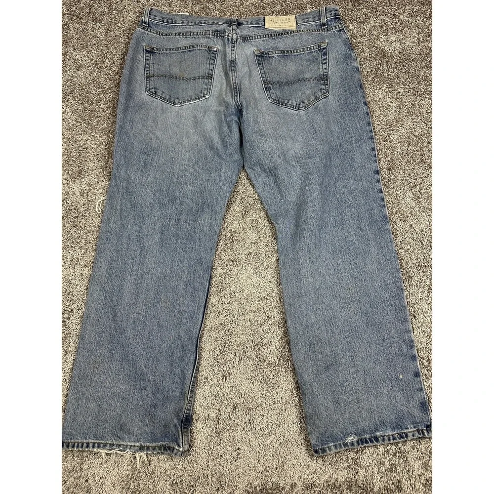 Vintage Tommy‎ Hilfiger Jeans Mens 38x30 Y2K Grunge Distressed Baggy Thrashed
